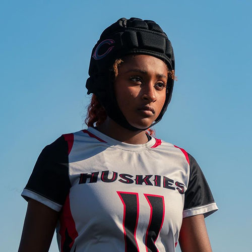 Soft Shell Headgear for Girls Flag Football