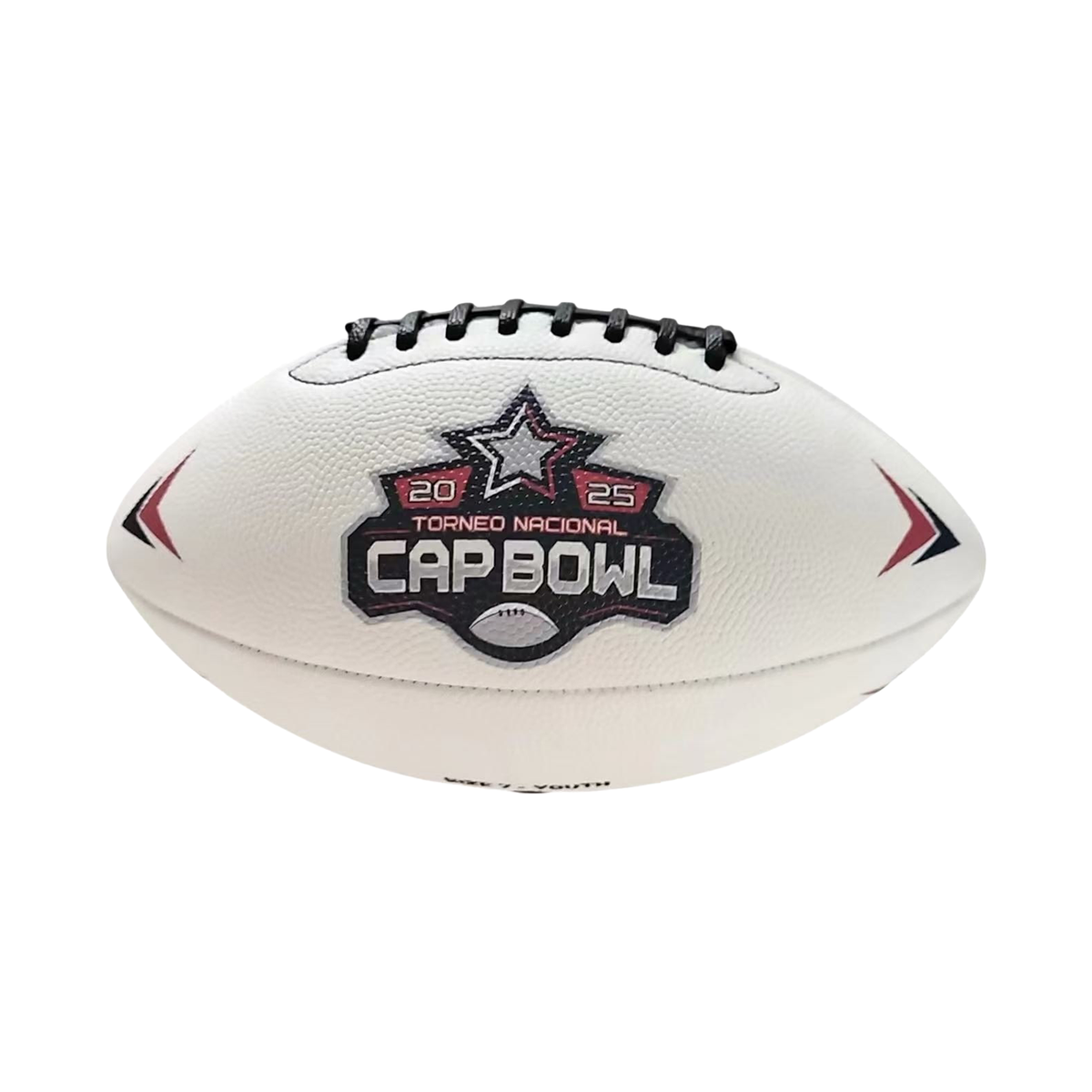 Custom printed GameBreaker football in white