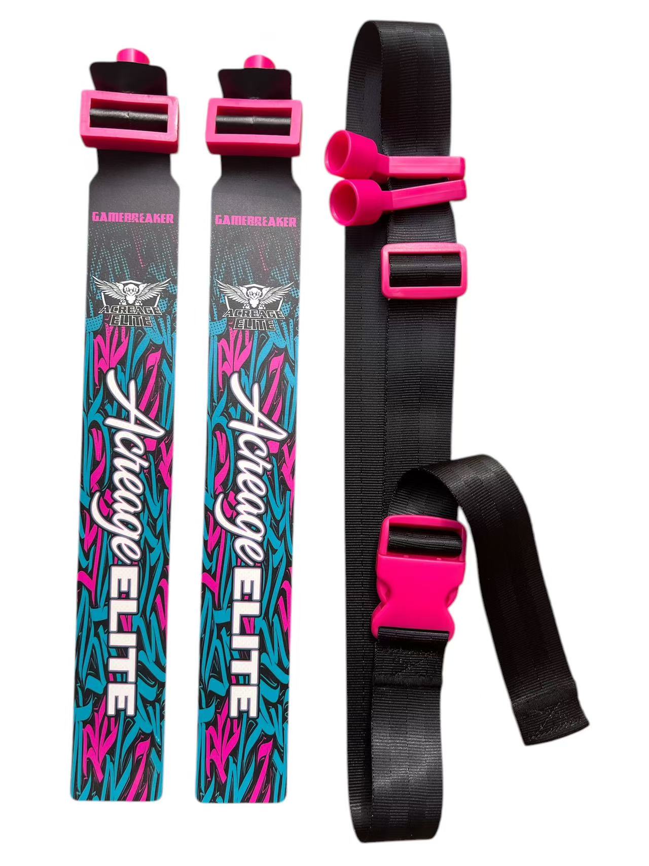 GameBreaker 2 flag custom flag football belt in black and pink