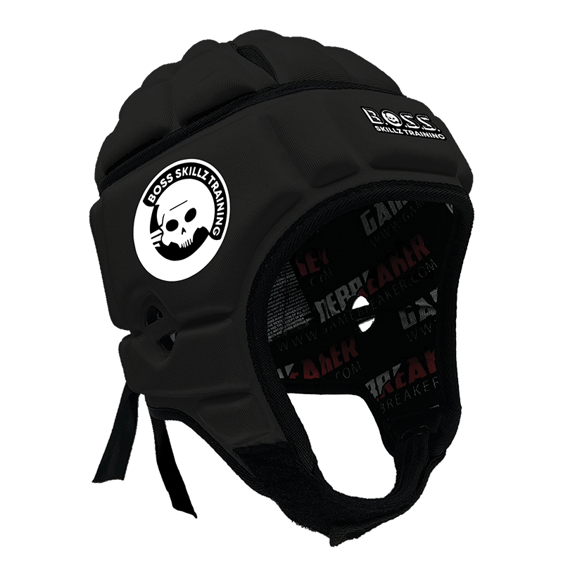 Boss Skillz Training :: GameBreaker or GameBreaker-Pro Headgear with free Cinch Pack and Gamebreaker Lip Protector Mouthpiece
