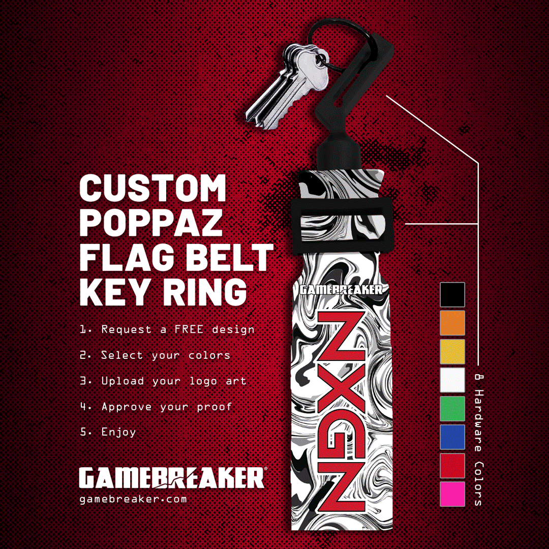 Custom Poppaz Flag Belt Key Ring by GameBreaker