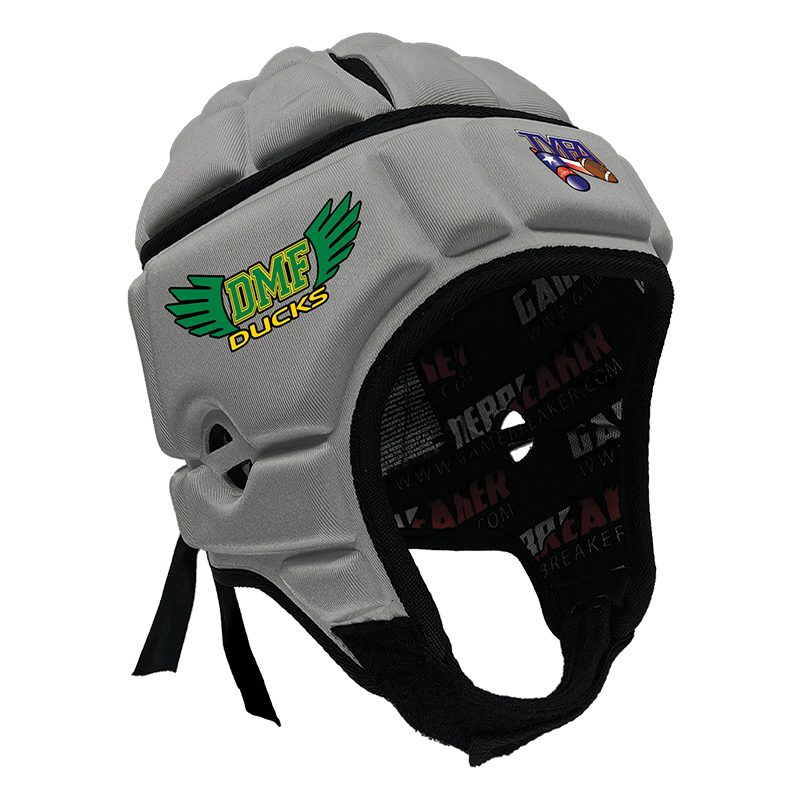 DMF Ducks - TYFA :: GameBreaker Headgear with Free Cinch Pack and Lip Protector Mouthguard