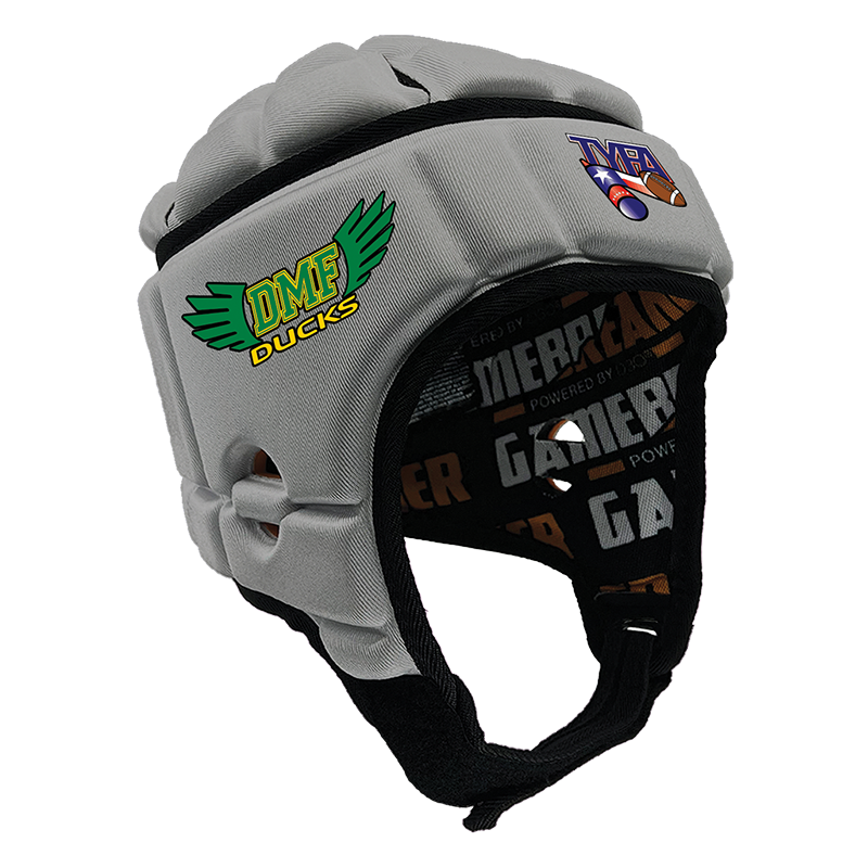 DMF Ducks - TYFA :: GameBreaker Headgear with Free Cinch Pack and Lip Protector Mouthguard