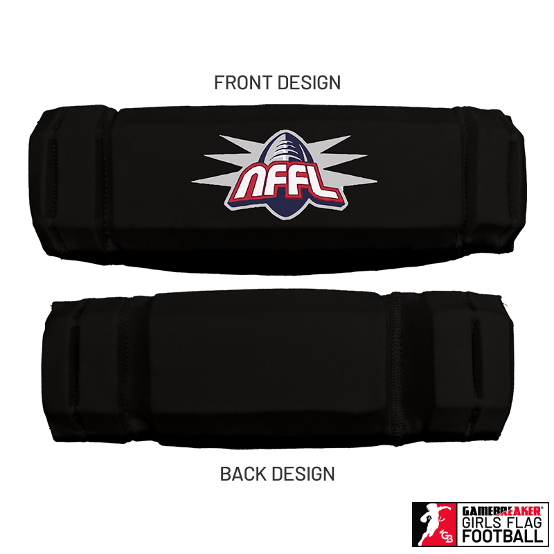 NARRAGANSETT FLAG FOOTBALL :: AURA GIRLS FLAG FOOTBALL HEADBAND WITH FREE CINCH PACK AND LIP PROTECTOR MOUTH PIECE