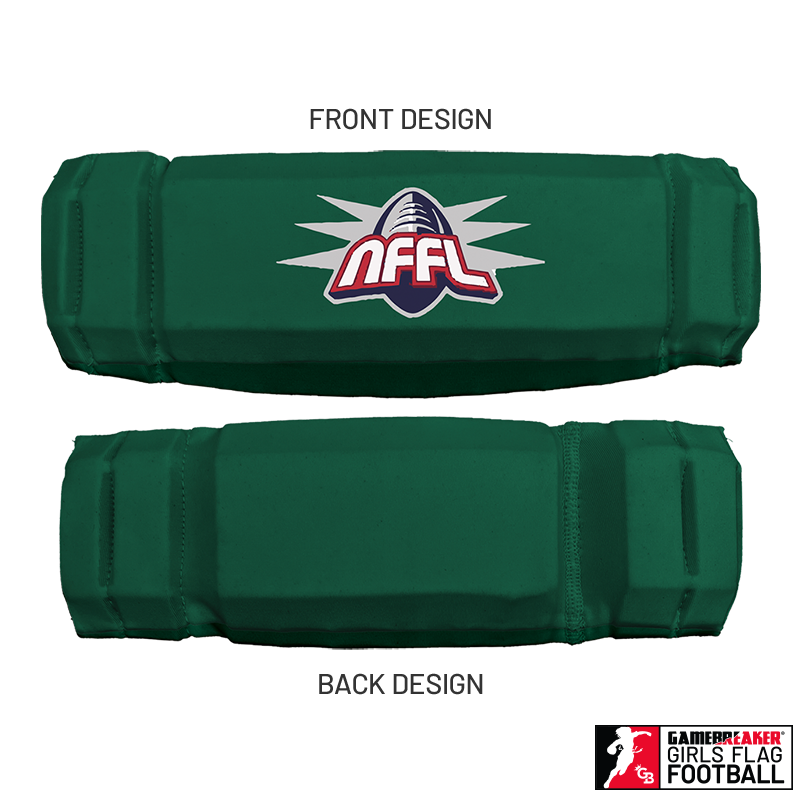 NARRAGANSETT FLAG FOOTBALL :: AURA GIRLS FLAG FOOTBALL HEADBAND WITH FREE CINCH PACK AND LIP PROTECTOR MOUTH PIECE
