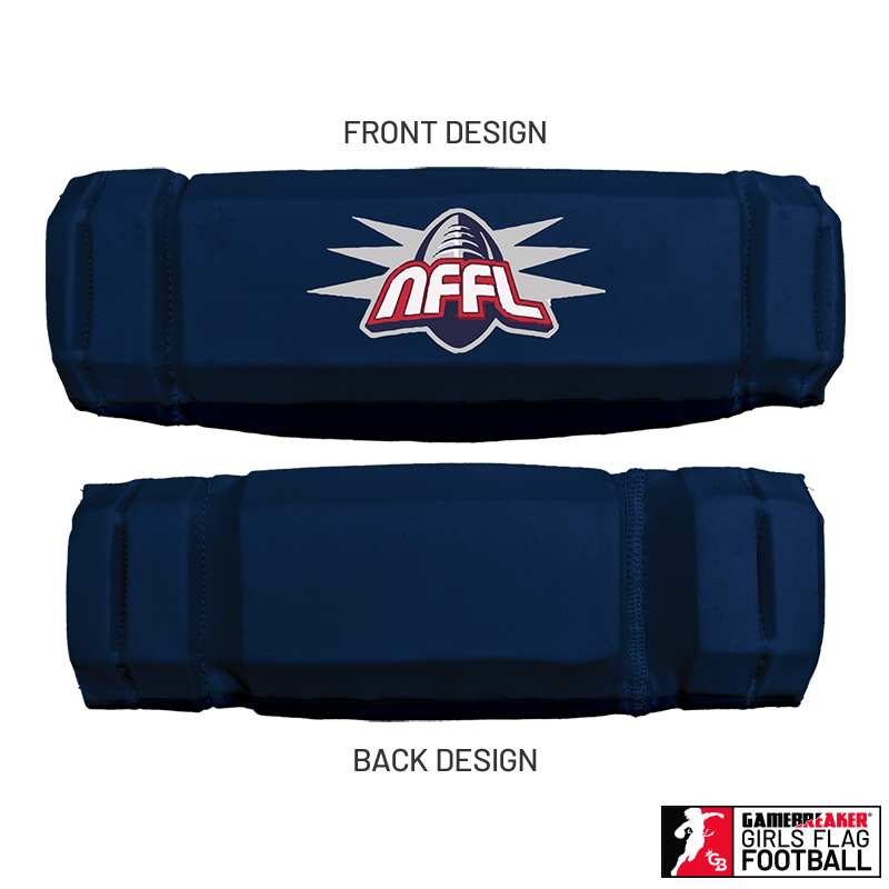 NARRAGANSETT FLAG FOOTBALL :: AURA GIRLS FLAG FOOTBALL HEADBAND WITH FREE CINCH PACK AND LIP PROTECTOR MOUTH PIECE