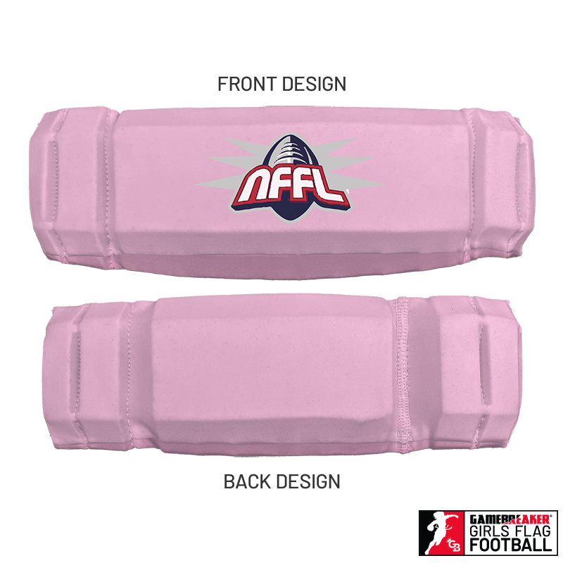 NARRAGANSETT FLAG FOOTBALL :: AURA GIRLS FLAG FOOTBALL HEADBAND WITH FREE CINCH PACK AND LIP PROTECTOR MOUTH PIECE