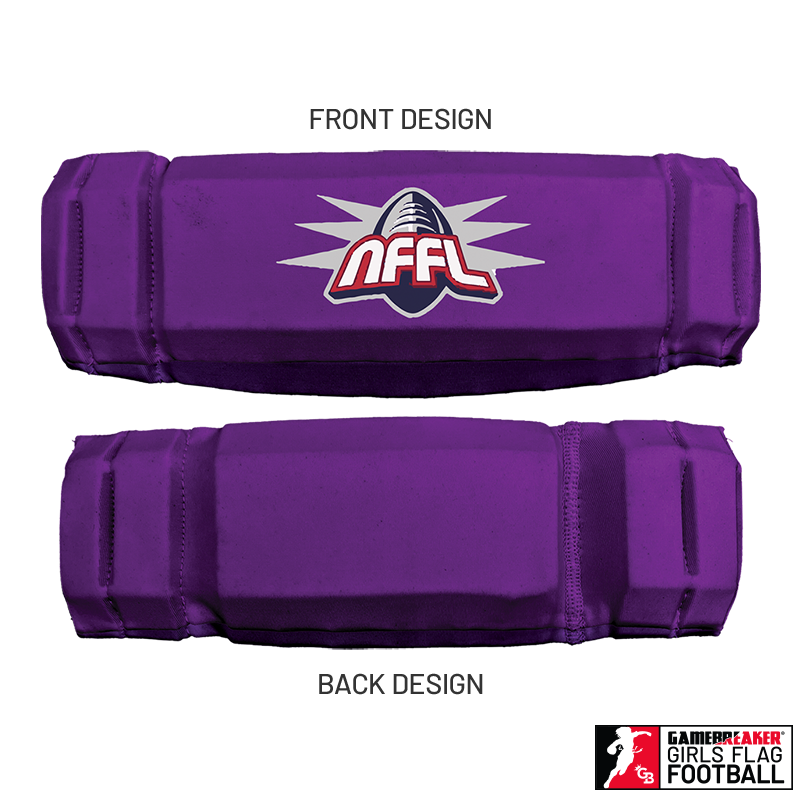 NARRAGANSETT FLAG FOOTBALL :: AURA GIRLS FLAG FOOTBALL HEADBAND WITH FREE CINCH PACK AND LIP PROTECTOR MOUTH PIECE