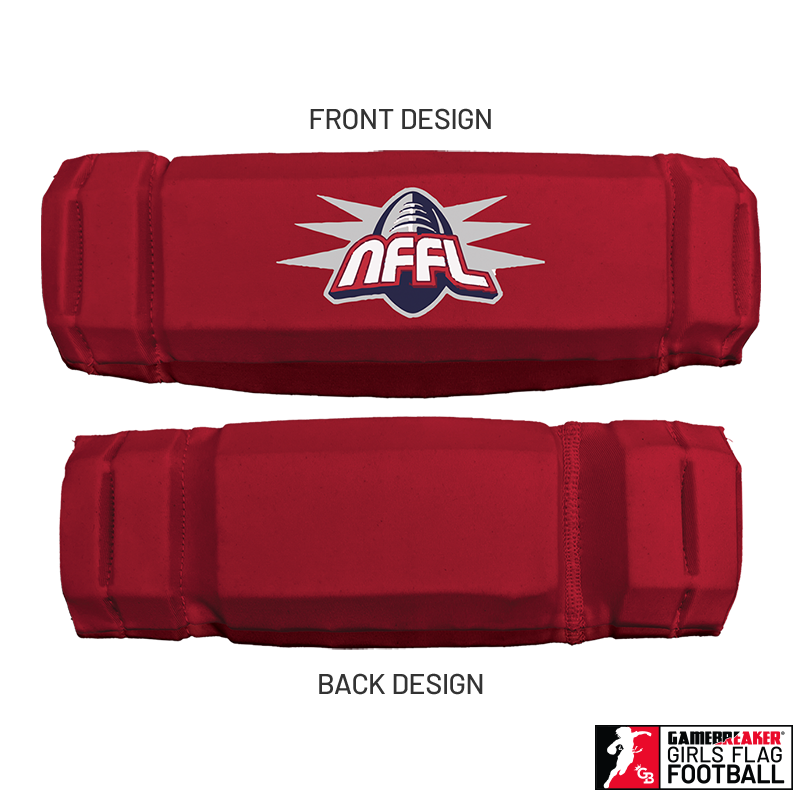 NARRAGANSETT FLAG FOOTBALL :: AURA GIRLS FLAG FOOTBALL HEADBAND WITH FREE CINCH PACK AND LIP PROTECTOR MOUTH PIECE