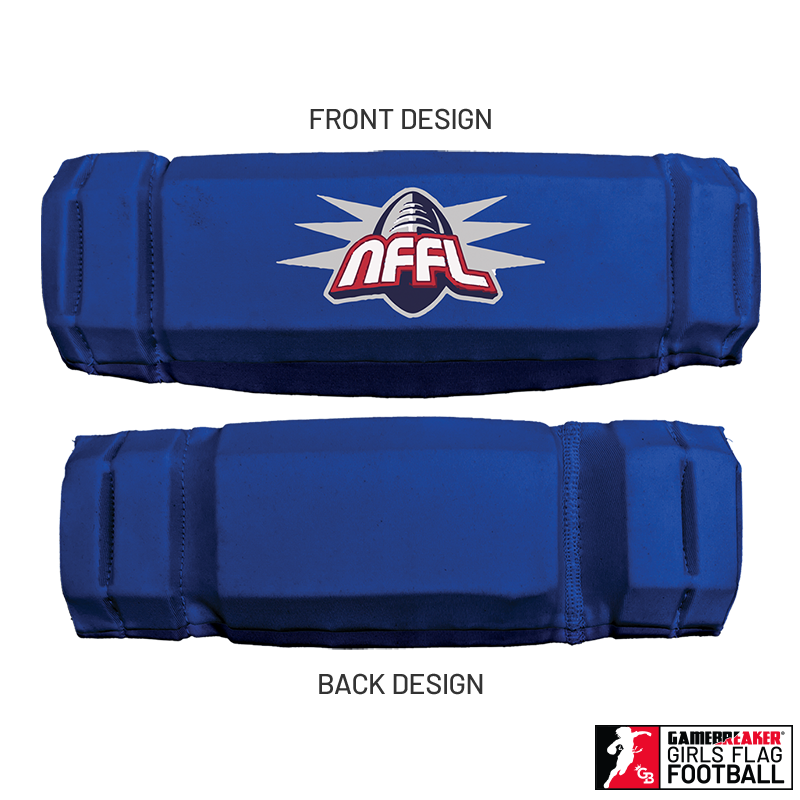 NARRAGANSETT FLAG FOOTBALL :: AURA GIRLS FLAG FOOTBALL HEADBAND WITH FREE CINCH PACK AND LIP PROTECTOR MOUTH PIECE