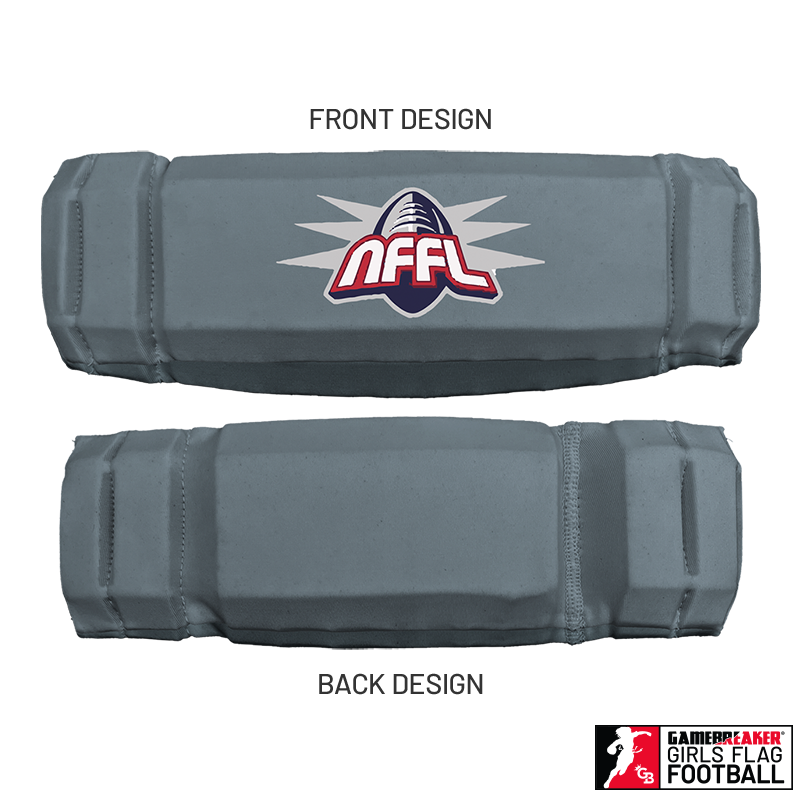 NARRAGANSETT FLAG FOOTBALL :: AURA GIRLS FLAG FOOTBALL HEADBAND WITH FREE CINCH PACK AND LIP PROTECTOR MOUTH PIECE