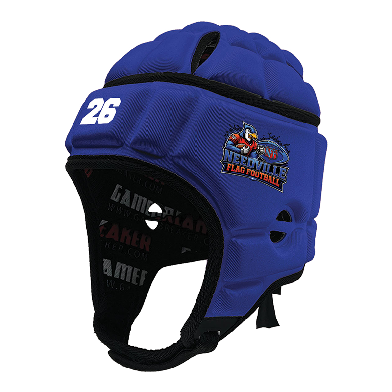Needville Flag Football - Royal Blue :: GameBreaker Headgear with Free Cinch Pack and Gamebreaker Lip Protector Mouthpiece