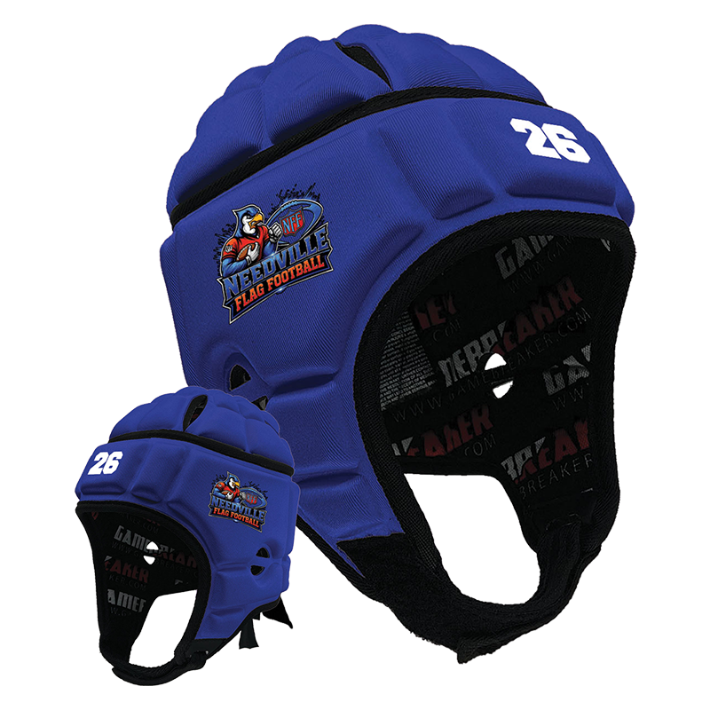 Needville Flag Football - Royal Blue :: GameBreaker Headgear with Free Cinch Pack and Gamebreaker Lip Protector Mouthpiece