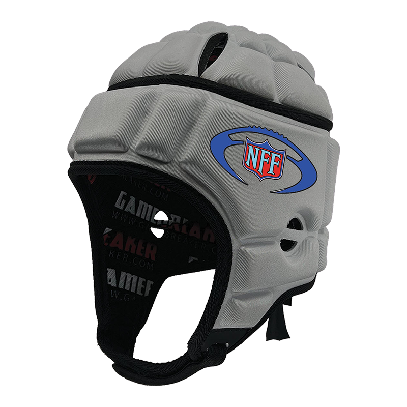 Needville Flag Football - Silver :: GameBreaker Headgear with Free Cinch Pack and Gamebreaker Lip Protector Mouthpiece