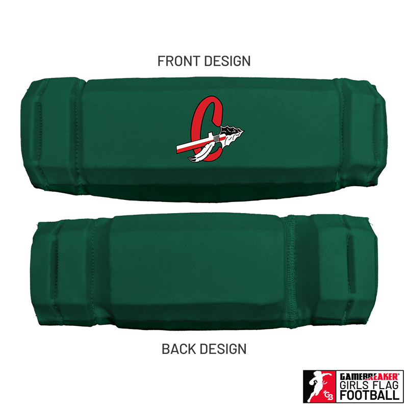 Cherokee - Cherokee Recreation & Parks Youth Girls Flag Football :: AURA Headband with Free Cinch Pack and GameBreaker Lip Protector Mouthpiece