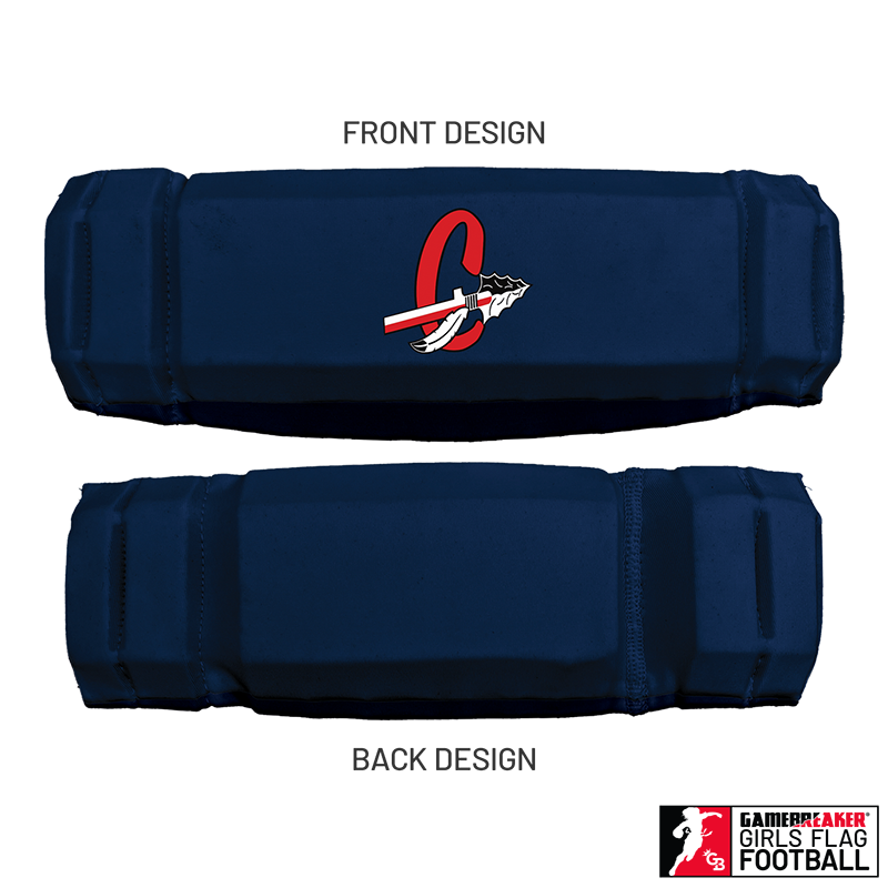 Cherokee Recreation & Parks Youth Girls Flag Football :: AURA Headband with Free Cinch Pack and GameBreaker Lip Protector Mouthpiece