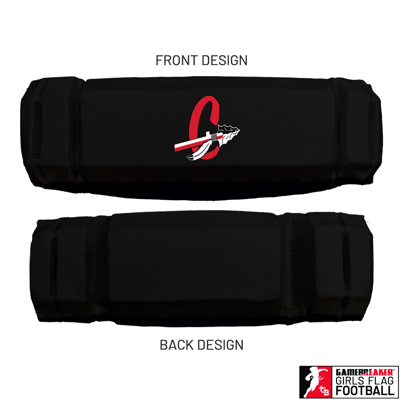 Cherokee Recreation & Parks Youth Girls Flag Football :: AURA Headband with Free Cinch Pack and GameBreaker Lip Protector Mouthpiece