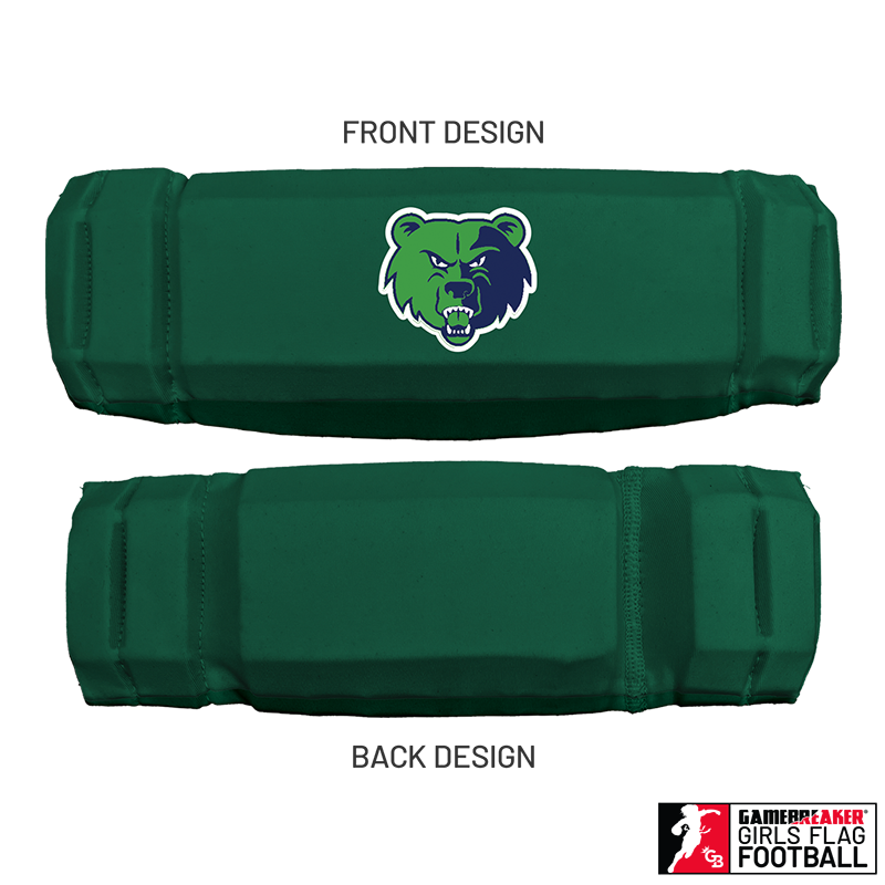 Cherokee Recreation & Parks Youth Girls Flag Football :: AURA Headband with Free Cinch Pack and GameBreaker Lip Protector Mouthpiece