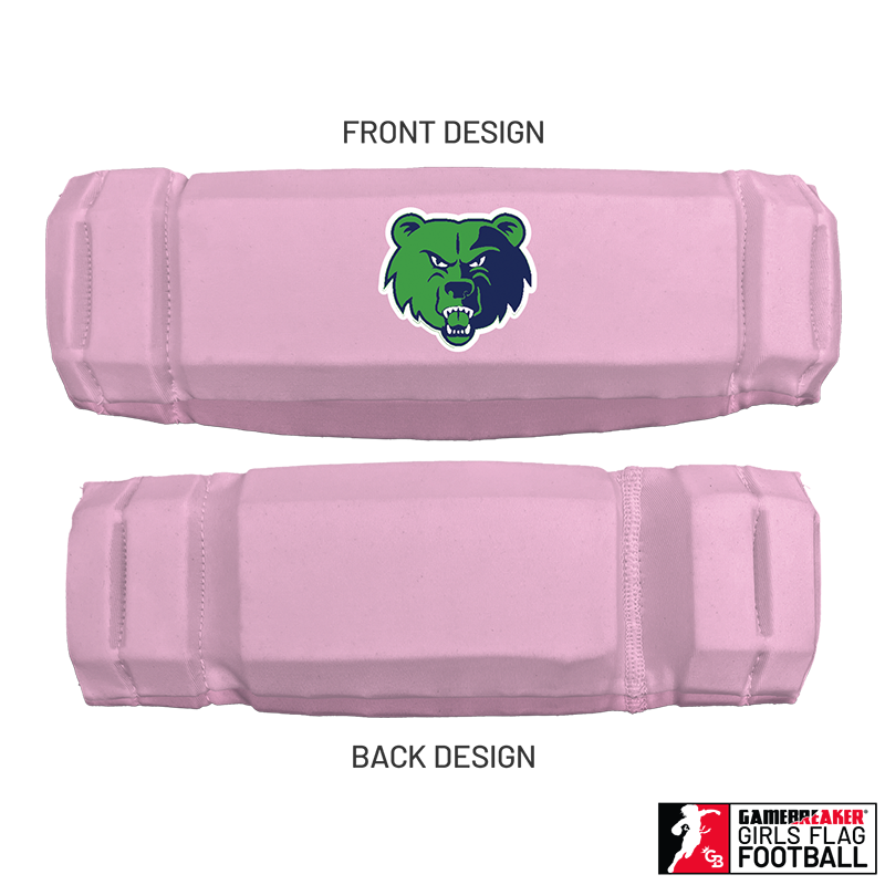 Cherokee Recreation & Parks Youth Girls Flag Football :: AURA Headband with Free Cinch Pack and GameBreaker Lip Protector Mouthpiece