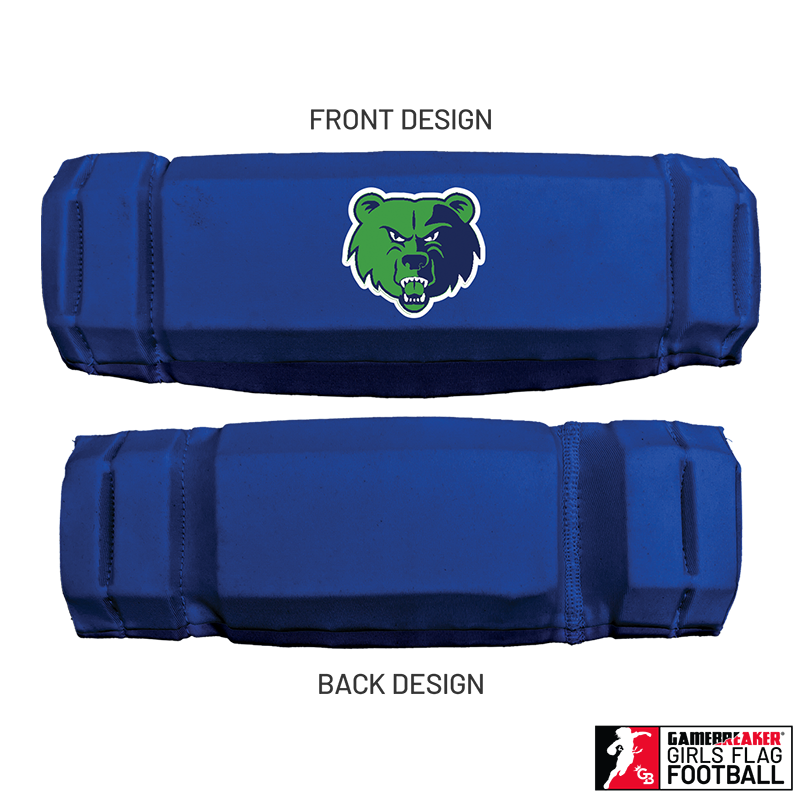 Cherokee Recreation & Parks Youth Girls Flag Football :: AURA Headband with Free Cinch Pack and GameBreaker Lip Protector Mouthpiece