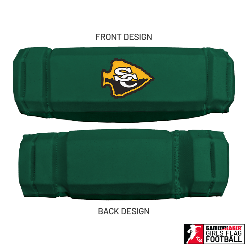 Sequoyah - Cherokee Recreation & Parks Youth Girls Flag Football :: AURA Headband with Free Cinch Pack and GameBreaker Lip Protector Mouthpiece