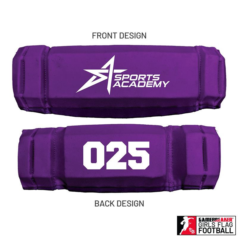 Sports Academy Girls Flag Football :: AURA Headband with Free Cinch Pack and Gamebreaker Lip Protector Mouthpiece