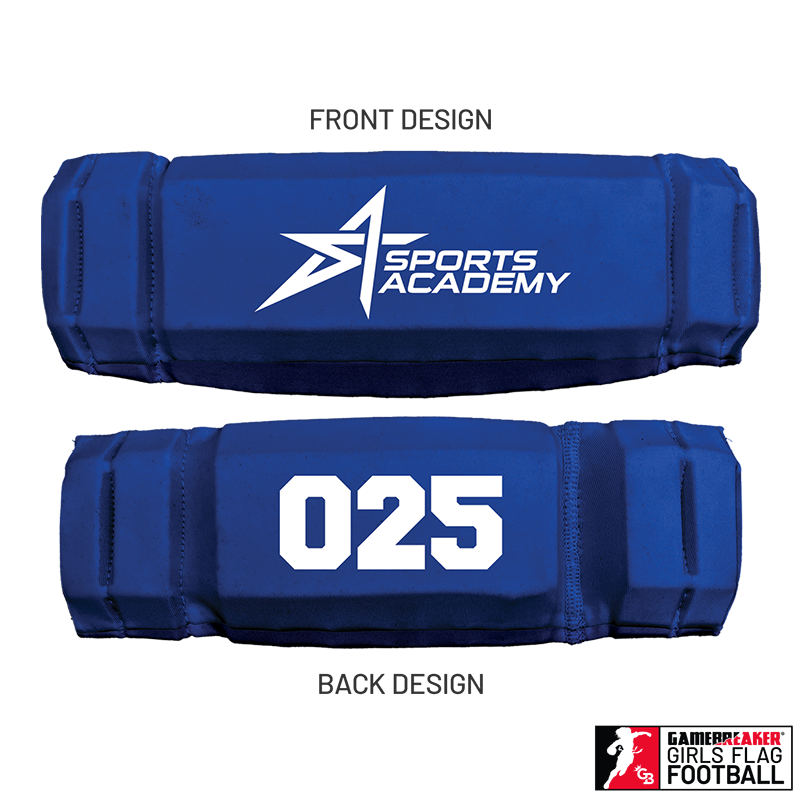 Sports Academy Girls Flag Football :: AURA Headband with Free Cinch Pack and Gamebreaker Lip Protector Mouthpiece
