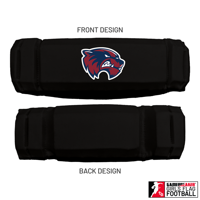 Cherokee Recreation & Parks Youth Girls Flag Football :: AURA Headband with Free Cinch Pack and GameBreaker Lip Protector Mouthpiece