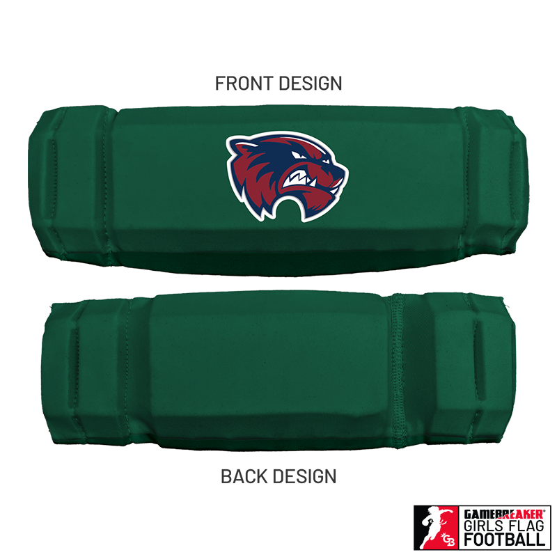 Cherokee Recreation & Parks Youth Girls Flag Football :: AURA Headband with Free Cinch Pack and GameBreaker Lip Protector Mouthpiece