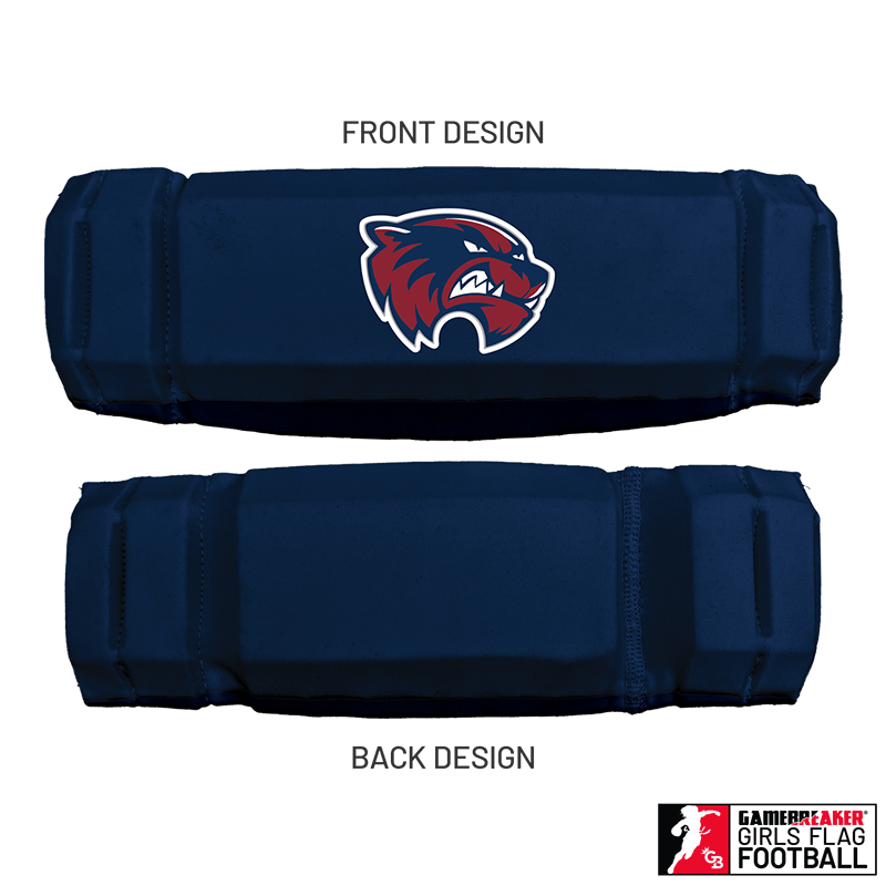 Cherokee Recreation & Parks Youth Girls Flag Football :: AURA Headband with Free Cinch Pack and GameBreaker Lip Protector Mouthpiece