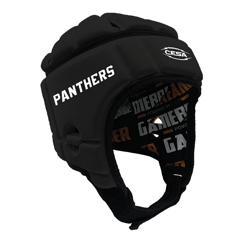 CFSA - Panthers :: GameBreaker or GameBreaker-PRO Headgear WITH FREE CINCH PACK AND GAMEBREAKER LIP PROTECTOR MOUTH GUARD