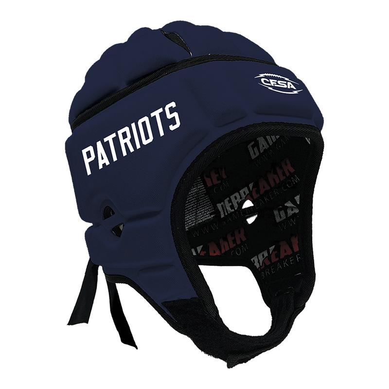 CFSA - Patriots :: GameBreaker or GameBreaker-PRO Headgear With Free Cinch Pack And Gamebreaker Lip Protector Mouth Guard