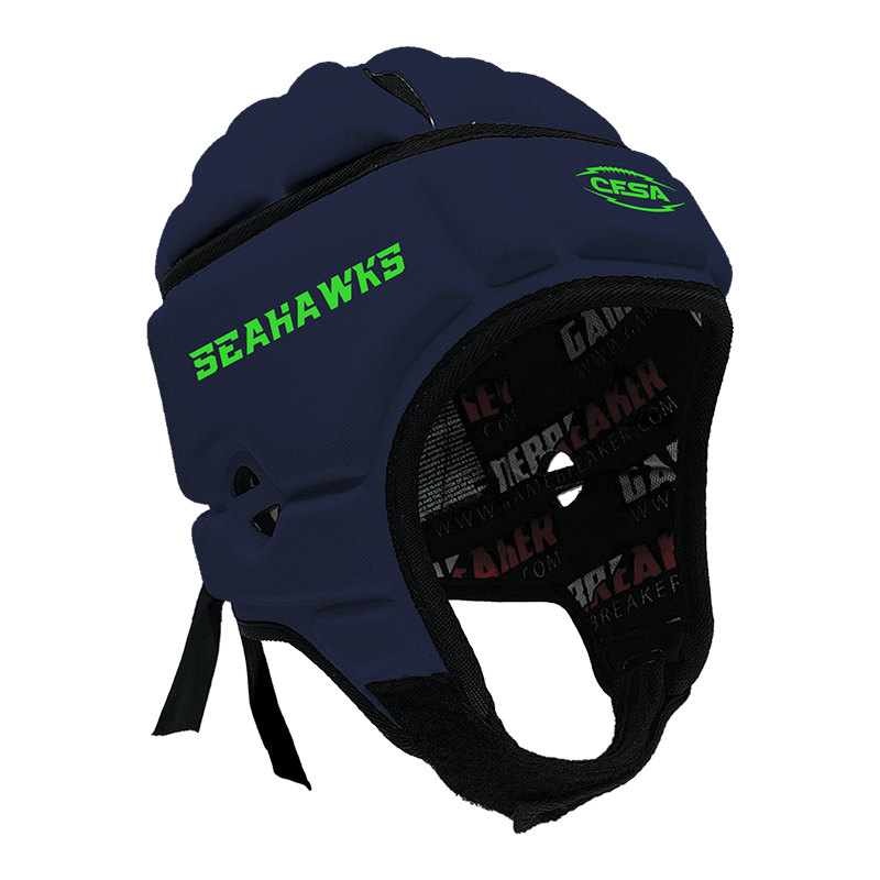 CFSA - Seahawks :: GameBreaker or GameBreaker-PRO Headgear With Free Cinch Pack And Gamebreaker Lip Protector Mouth Guard