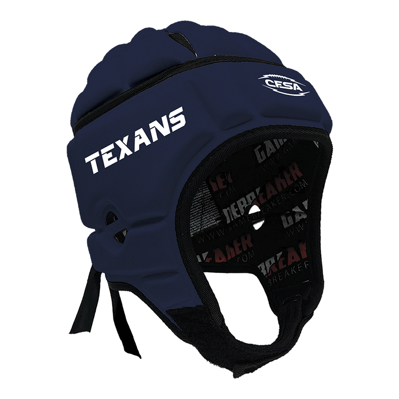 CFSA - Texans :: GameBreaker or GameBreaker-PRO Headgear With Free Cinch Pack And Gamebreaker Lip Protector Mouth Guard