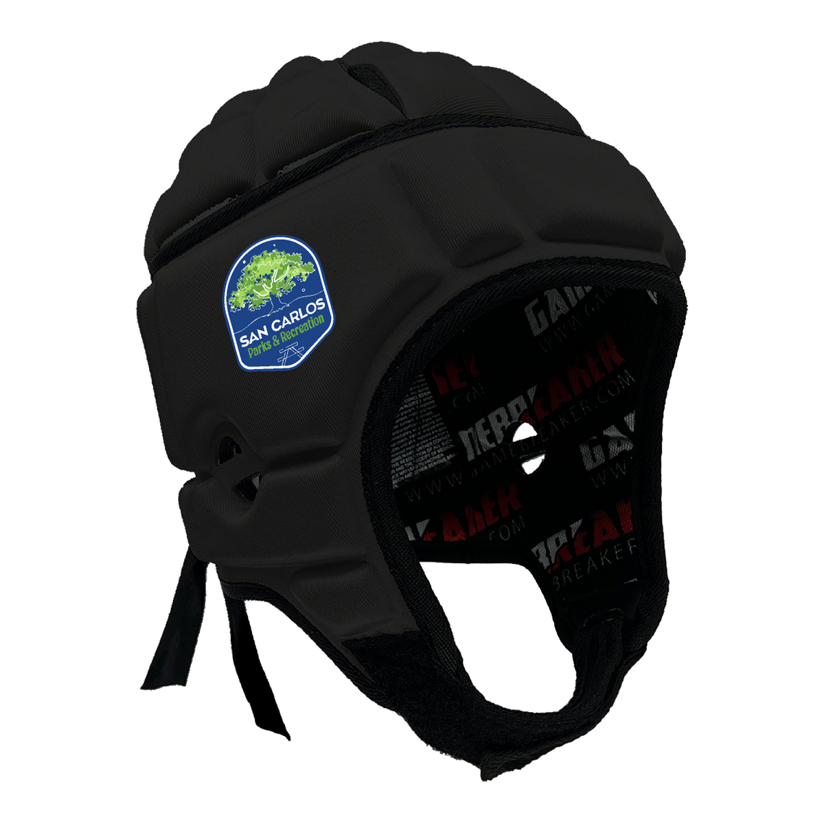 City of San Carlos Flag Football :: GameBreaker Headgear with Free Cinch Pack and Gamebreaker Lip Protector Mouthpiece