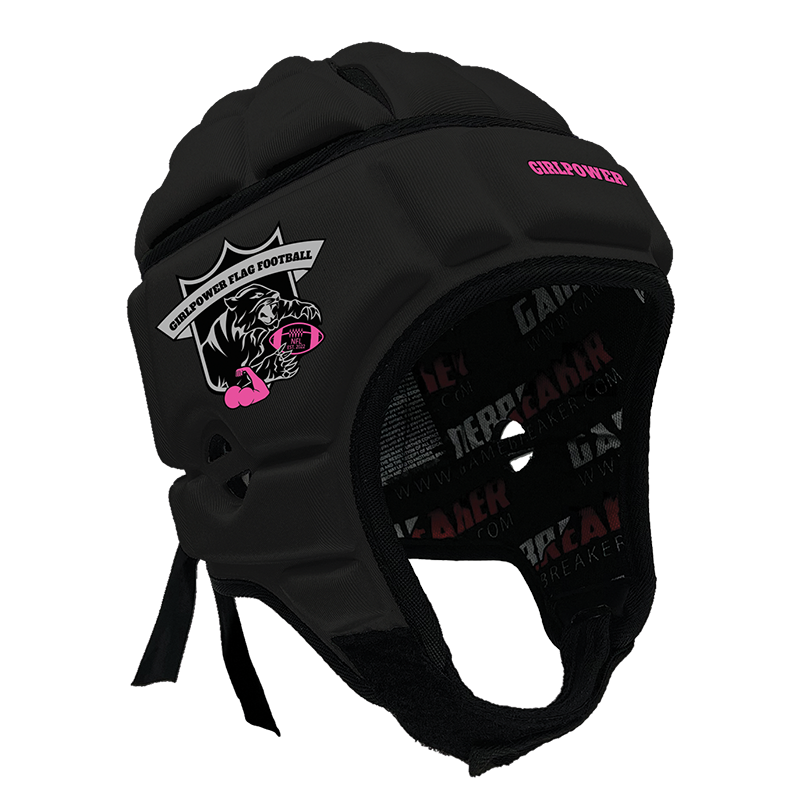 Girlpower Flag Football :: GameBreaker or GameBreaker-Pro Headgear With Free Cinch Pack And Gamebreaker Lip Protector Mouth Guard