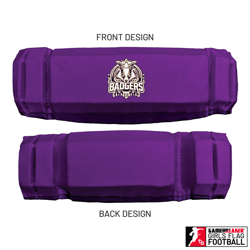Honey Badgers Girls Flag Football :: AURA Headband with Free Cinch Pack and GameBreaker Lip Protector Mouthpiece