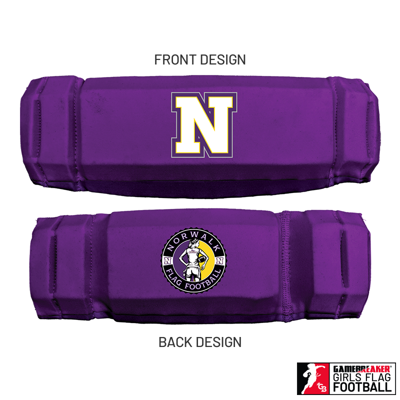 Norwalk High School Girls Flag Football :: AURA GIRLS FLAG FOOTBALL HEADBAND WITH FREE CINCH PACK AND LIP PROTECTOR MOUTHPIECE