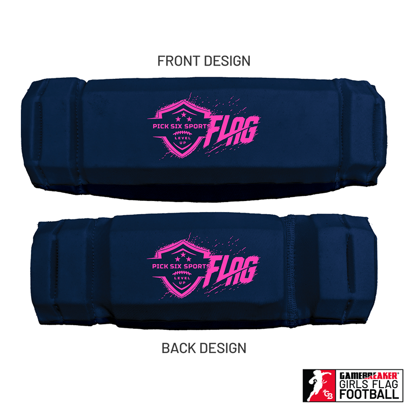 Pick Six Sports Girls Flag Football :: AURA Headband with Free Cinch Pack and Gamebreaker Lip Protector Mouthpiece