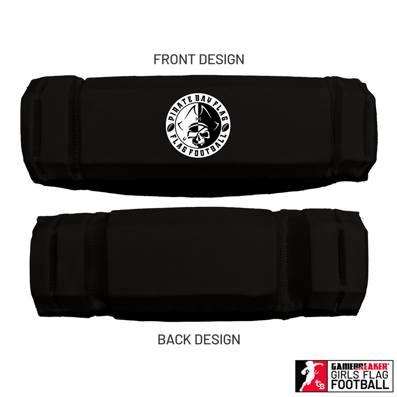 Pirate Bay Flag Football :: AURA Headband with Free Cinch Pack and GameBreaker Lip Protector Mouthpiece