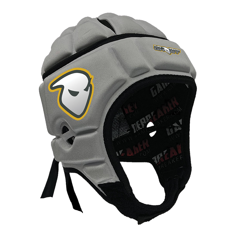 PLAYMAKER GHOST :: GAMEBREAKER HEADGEAR WITH FREE CINCH PACK AND Gamebreaker Lip Protector Mouthpiece