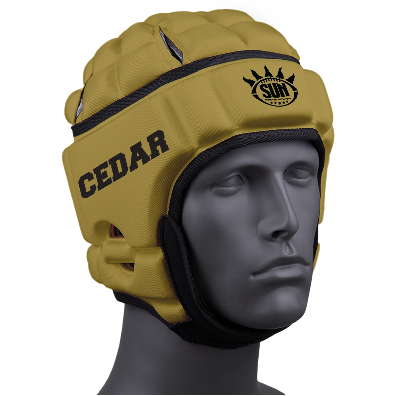 SUNYFL CEDAR :: GameBreaker or GameBreaker-Pro Headgear with Free Cinch Pack and Lip Protector Mouthguard