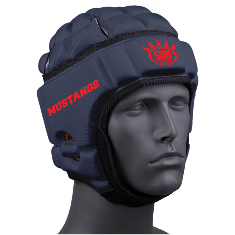 SUNYFL MUSTANGS :: GameBreaker or GameBreaker-Pro Headgear with Free Cinch Pack and Lip Protector Mouthguard