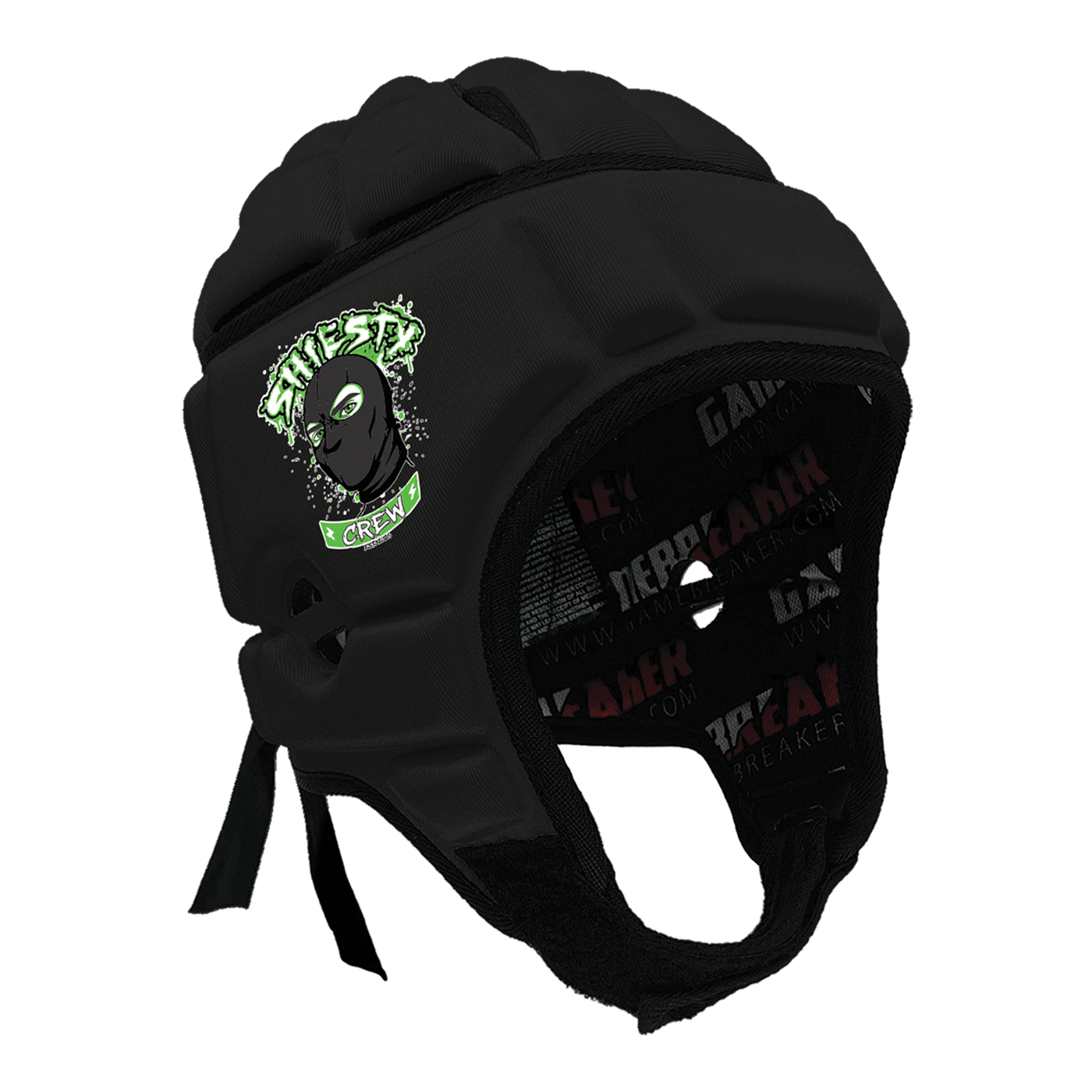 Shiesty Crew 7v7 Football :: GameBreaker Headgear with Free Cinch Pack and Gamebreaker Lip Protector Mouthpiece