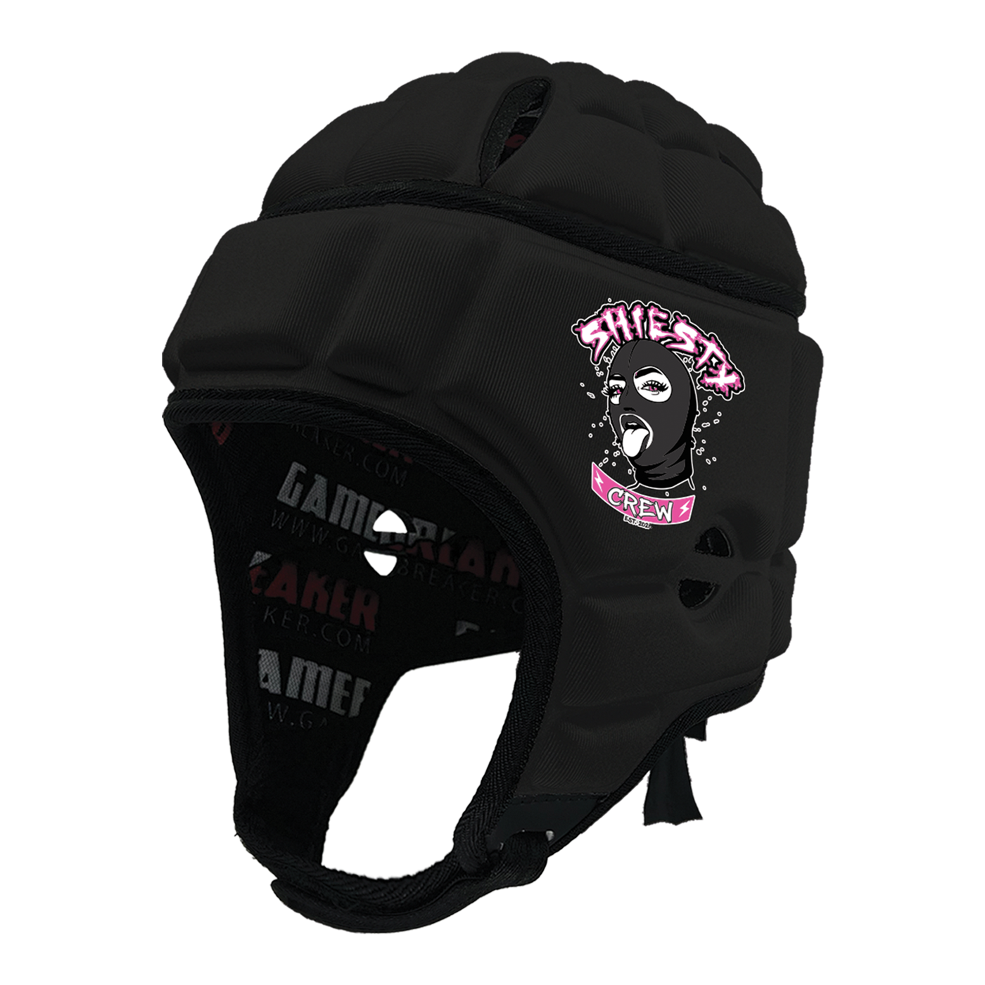Shiesty Crew Girls Flag Football :: GameBreaker Headgear with Free Cinch Pack and Gamebreaker Lip Protector Mouthpiece