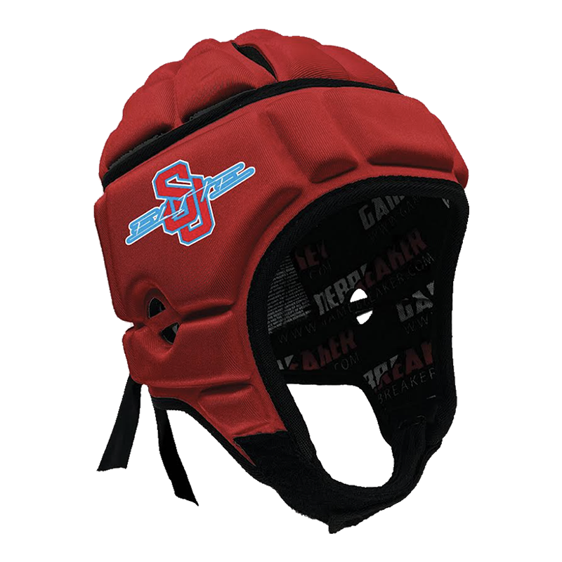 product image of red gamebreaker multi sport headgear with custom logo