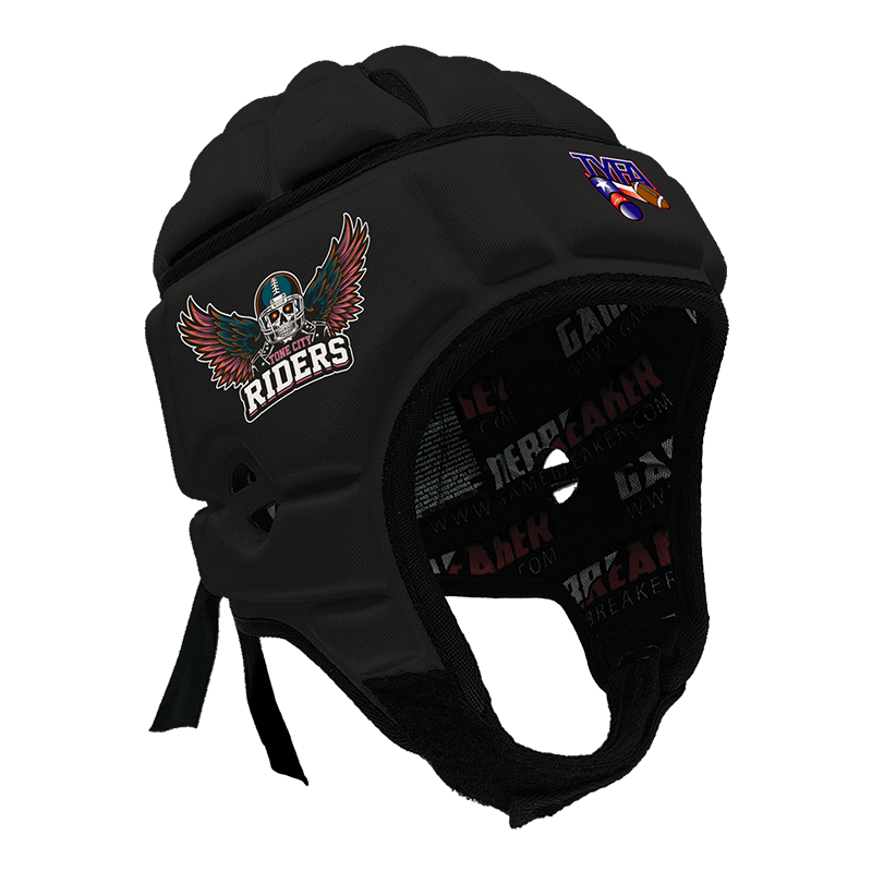 Product image of black gamebreaker multi sport headgear with custom logo