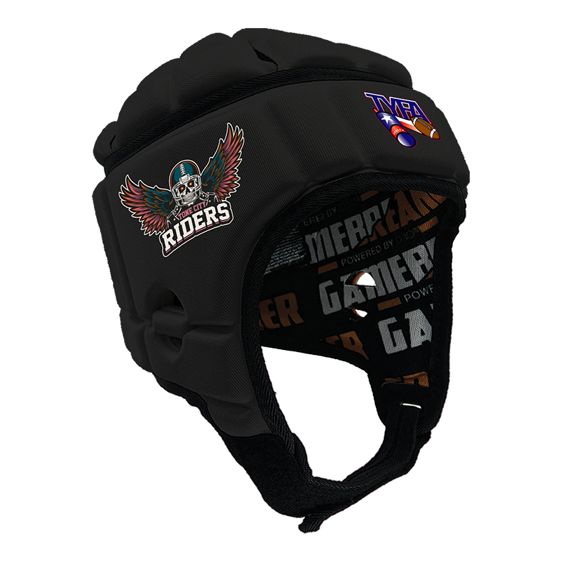 Product image of black gamebreaker multi sport headgear with custom logo