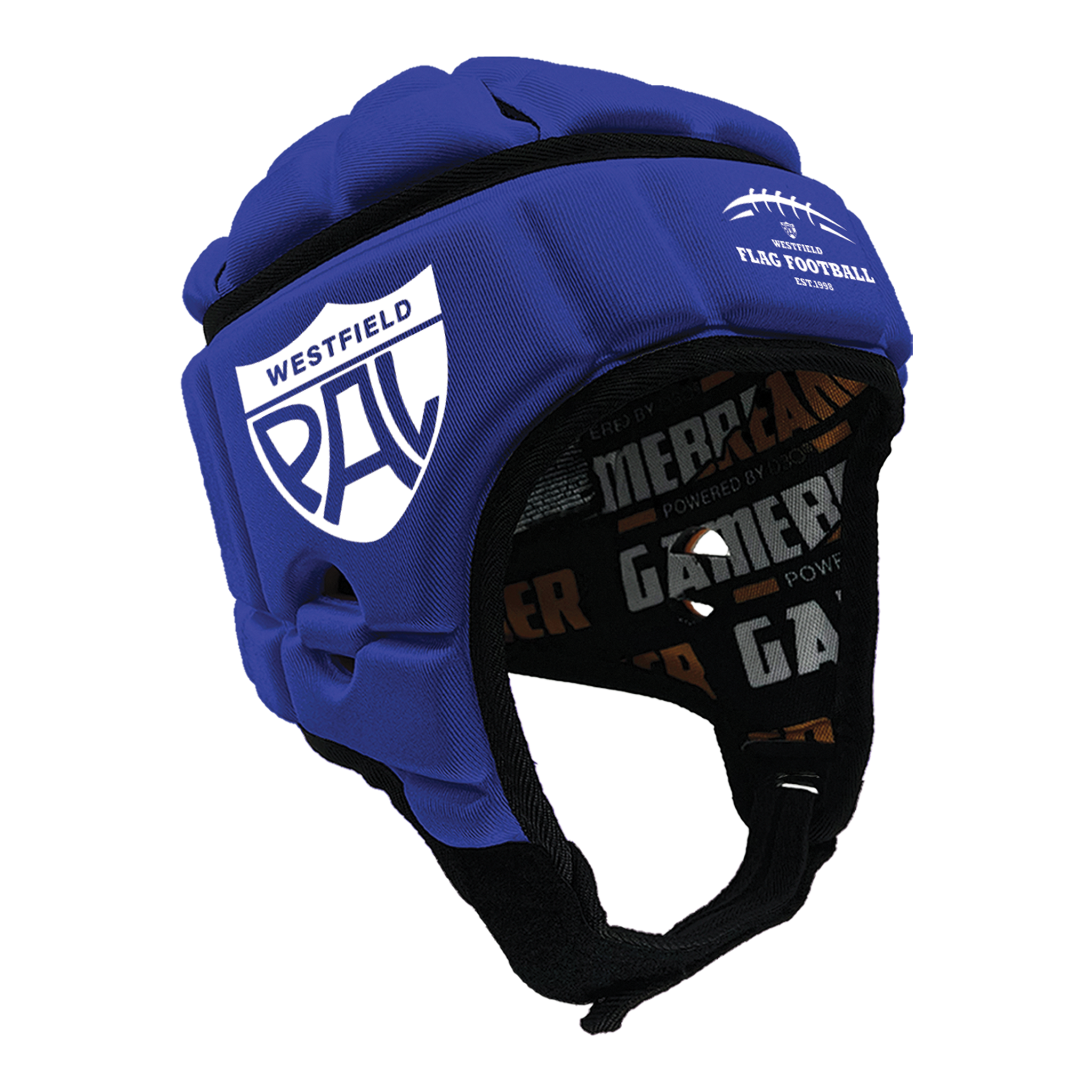 Westfield PAL NFL Flag Football League :: GameBreaker or GameBreaker-Pro Headgear With Free Cinch Pack And Gamebreaker Lip Protector Mouthpiece