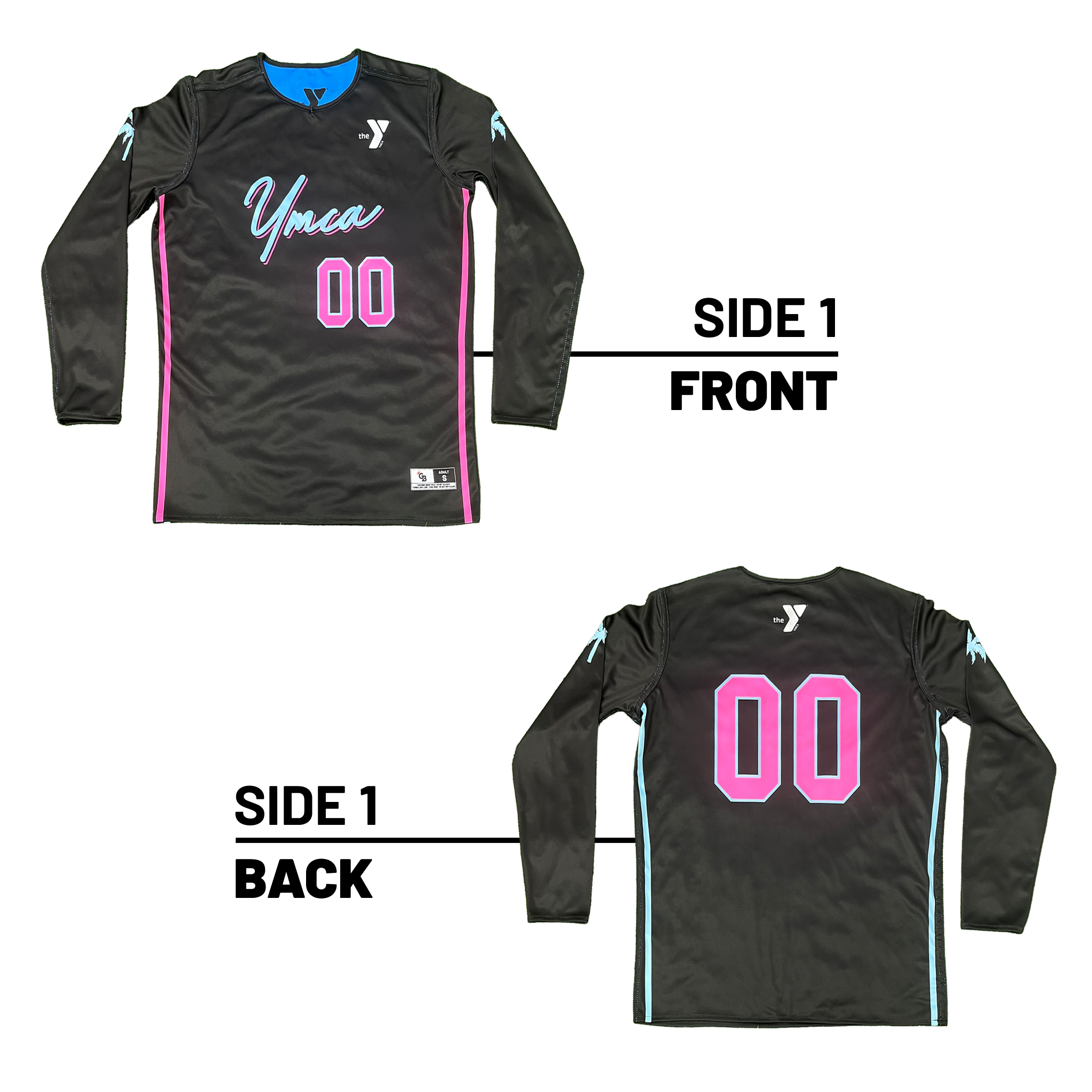 YMCA of South Palm Beach County :: Long Sleeve Lightweight Reversible Multi-Sport Jersey